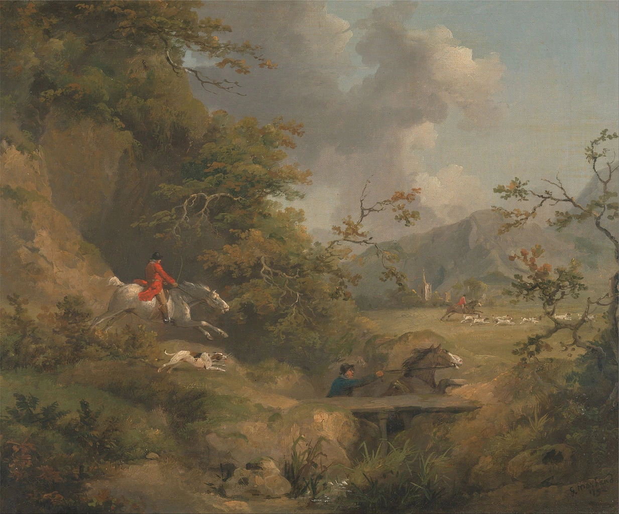 Caccia alla volpe in un paese collinare - Yale Center for British Art